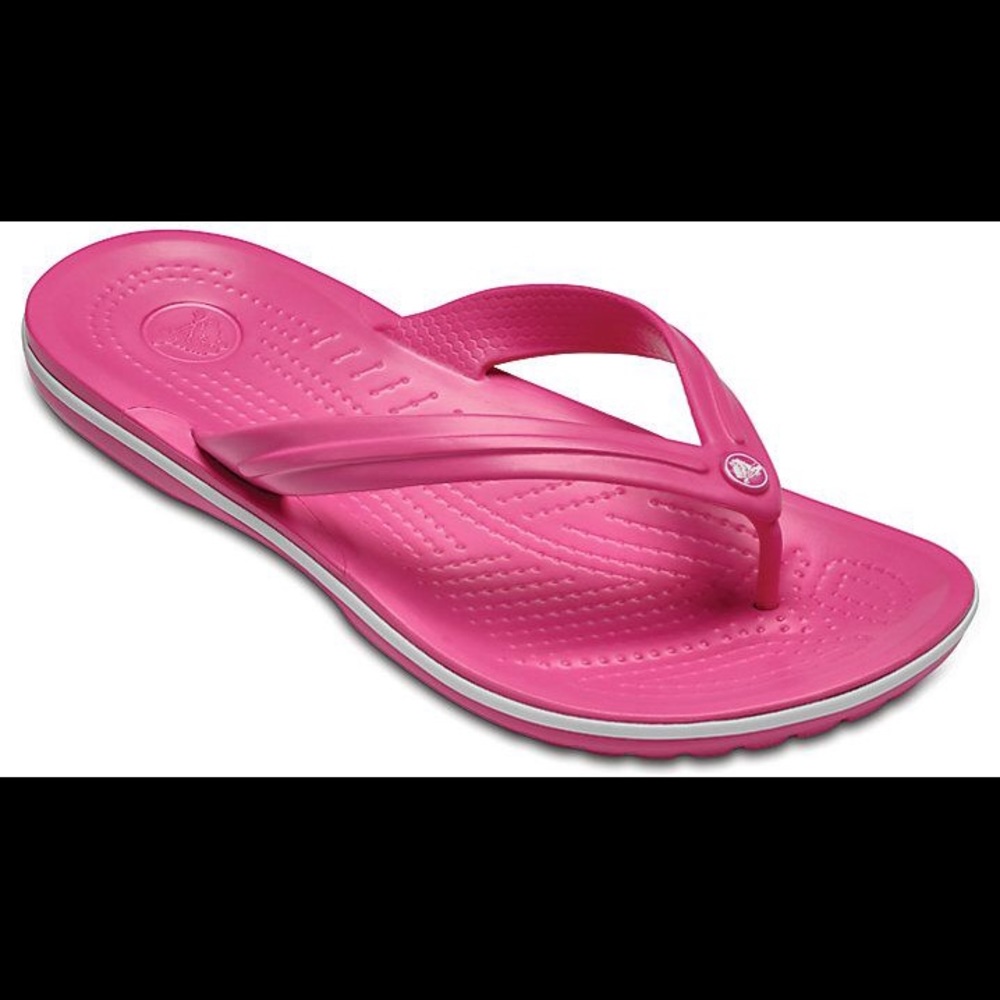 Croc flip flops